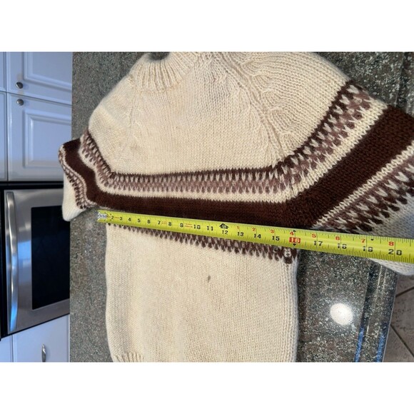 SUPERB FISHERMAN SWEATER PURE WOOL  THICK PULL OUT  SWEATER SIZE 14/16 see pics - Picture 2 of 7